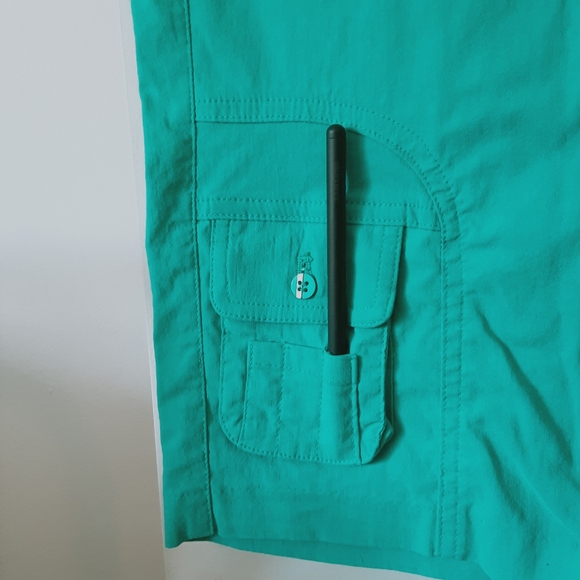 Jamie Sadock Skinnylicious Knee Capri Shorts Antigua Blue Golf - Picture 3 of 7